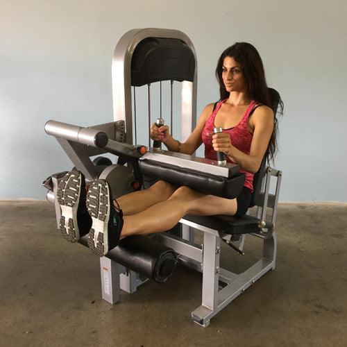 Classic Seated Leg Curl with model with model