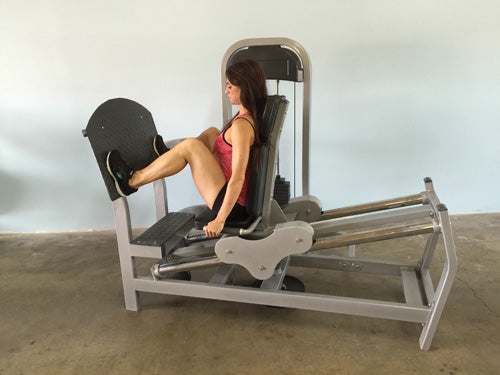 Classic Seated Leg Press with model