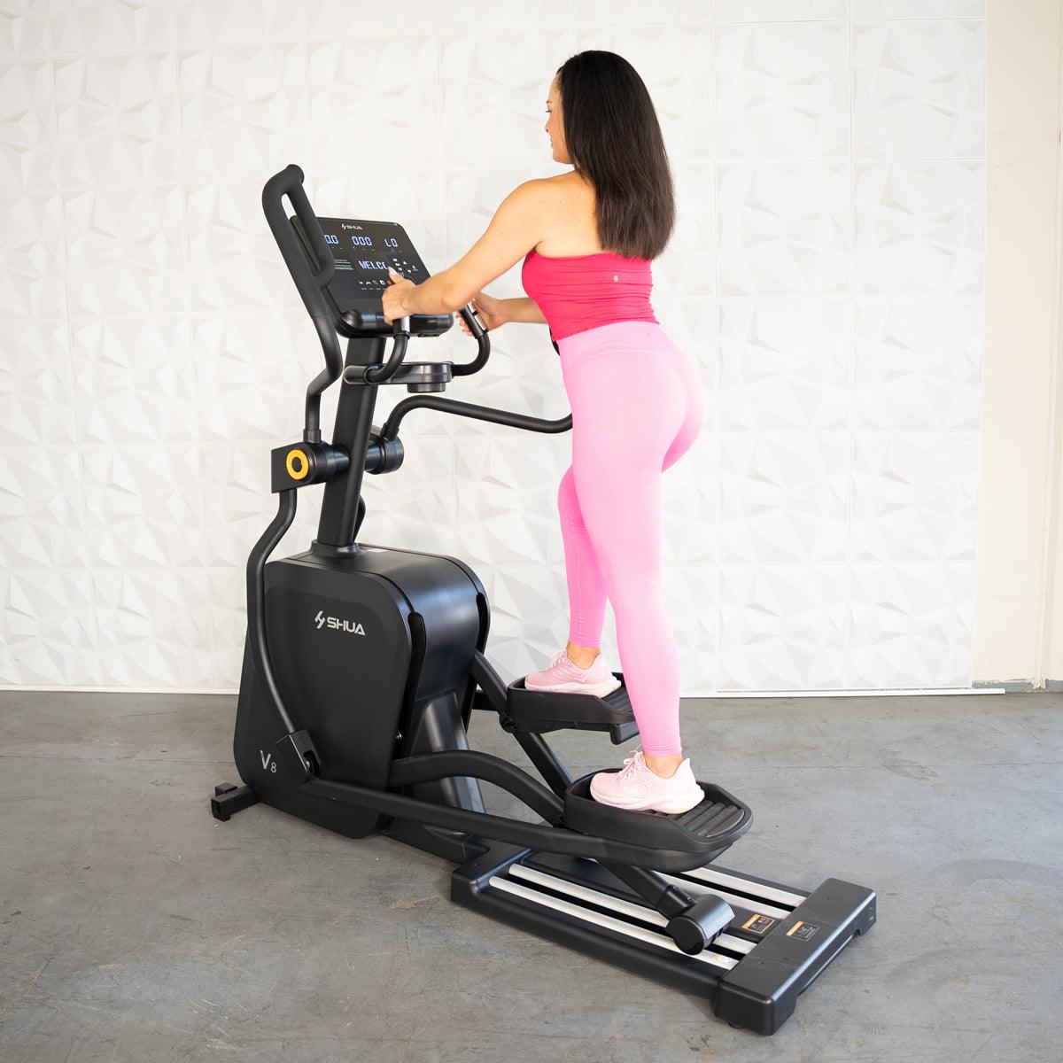 Self Powered Commercial Cross Trainer - Elliptical - Muscle D Fitness - Durable Commercial-Grade Cross Trainer Elliptical