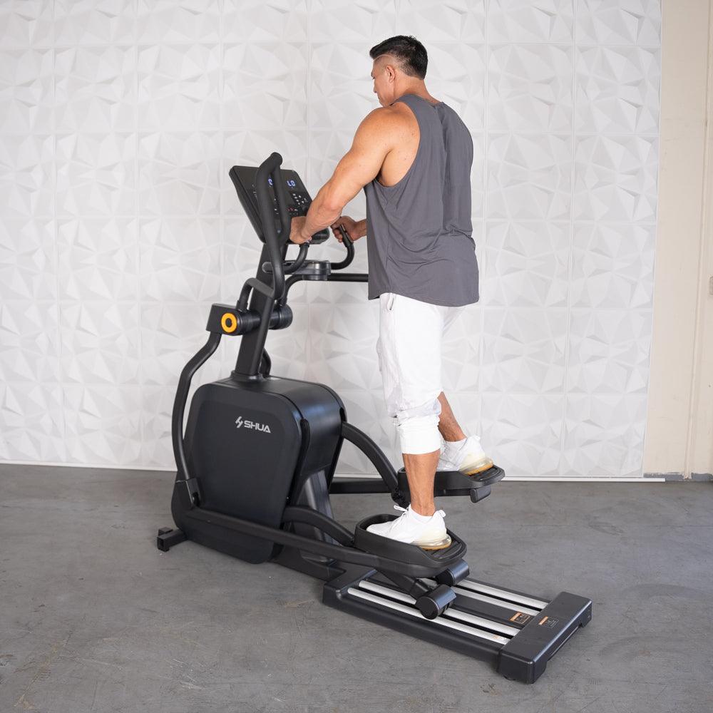 Self Powered Commercial Cross Trainer Elliptical Muscle D Fitness