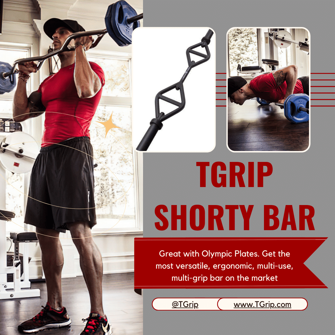 TGrip Shorty Bar - Multi Grip - Functional Training - Football - Swiss - Neutral