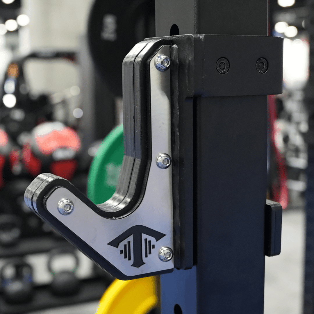 TGrip Commercial Dual Power Rack - 3x3 Steel - Functional Multi-Grip Pull-Up - Plate Storage - J-Hooks