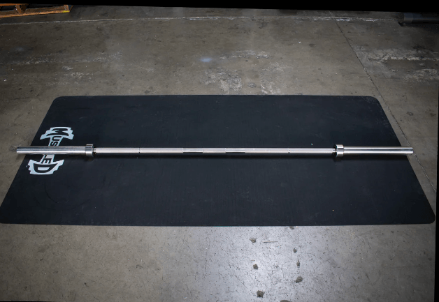 7' Stainless Steel Bearing Olympic Bar and Bumper Plate Set