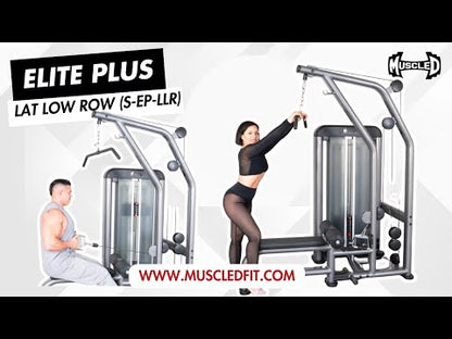 Elite Plus Lat / Low Row - Muscle D Fitness - Commercial Seat - Pin Selectorized - Back Workout