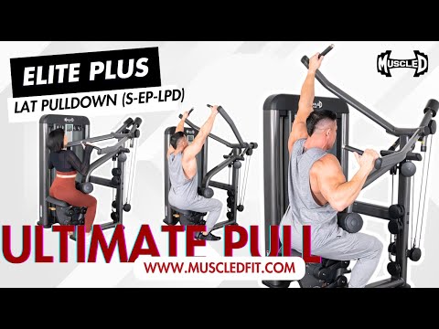 commercial selectorized lat pulldown machine product demonstration video