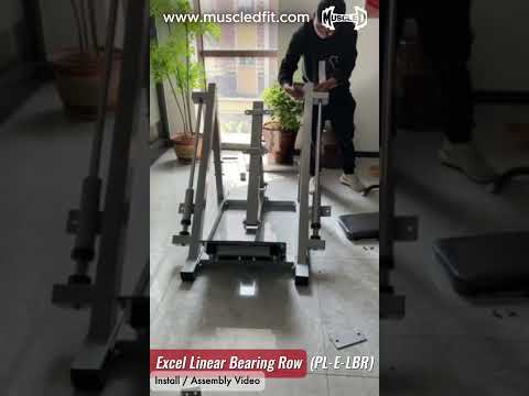 plate loaded linear bearing row machine assembly video