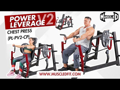 Power Leverage V2 Chest Press - Muscle D Fitness