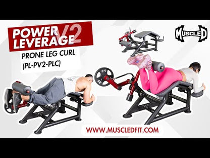 Power Leverage V2  Prone Leg Curl - Muscle D Fitness