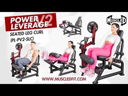 Power Leverage V2  Seated Leg Curl - Muscle D Fitness