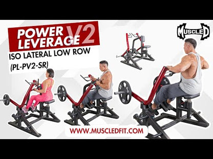 Power Leverage V2  Iso Lateral Seated Row - Muscle D Fitness