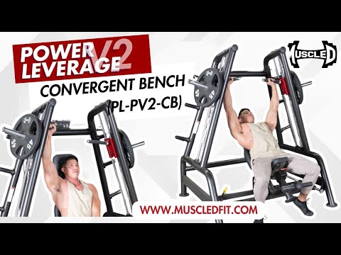 black overhead and incline convergent bench press machine video