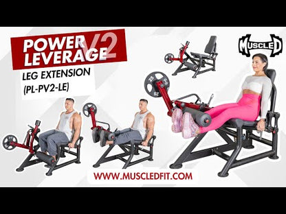 Power Leverage V2  Leg Extension - Muscle D Fitness