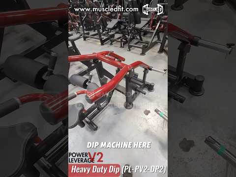 black and maroon plate loaded heavy duty dip machine video