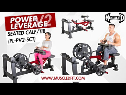 Power Leverage V2  Seated Calf / Tib - Muscle D Fitness