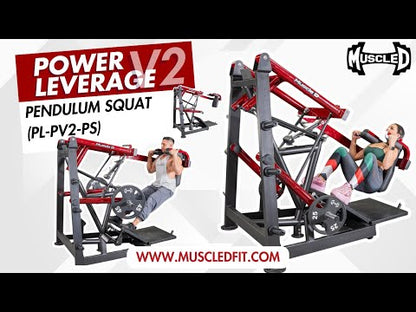 Power Leverage V2 Pendulum Squat - Muscle D Fitness