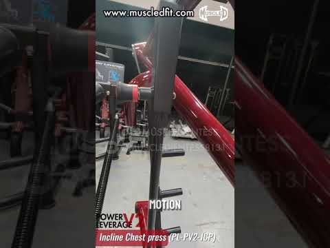 black and maroon plate loaded  incline chest press machine video