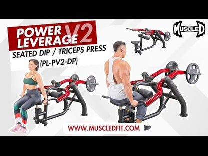 Power Leverage V2 Seated Dip / Triceps Press - Muscle D Fitness